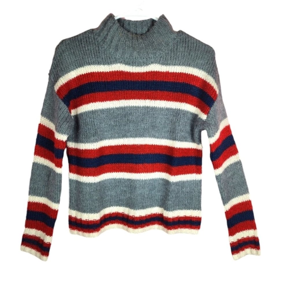 Striped knit sweater